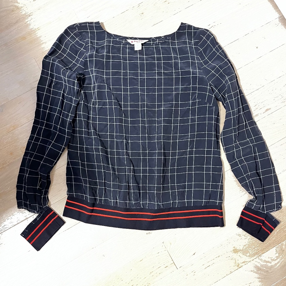 Brooks Brothers womens silk blouse sz 2
